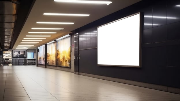 Billboard Mockup Template. Illustration photo