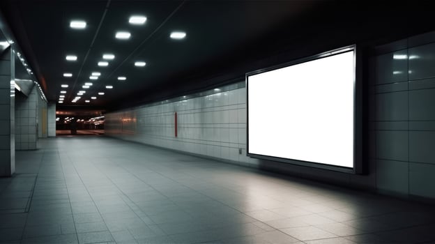 Billboard Mockup Template. Illustration photo