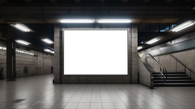 Billboard Mockup Template. Illustration photo