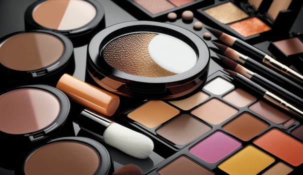 Close up make up products, photo