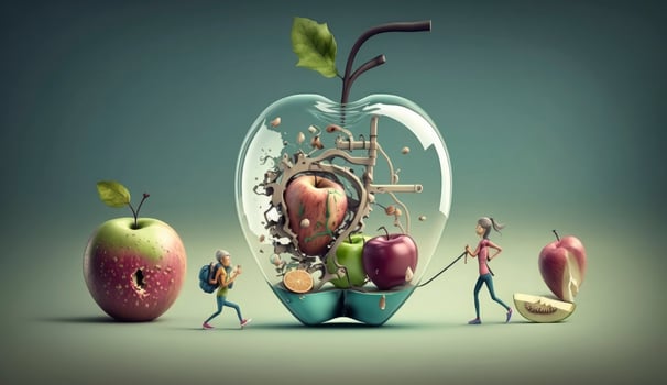 World Mental Health day illustration concept, World Health Day Images, Heartbeat, Stethoscope, world health day April 7, poster, banner, design, theme, 2023, Generate Ai photo