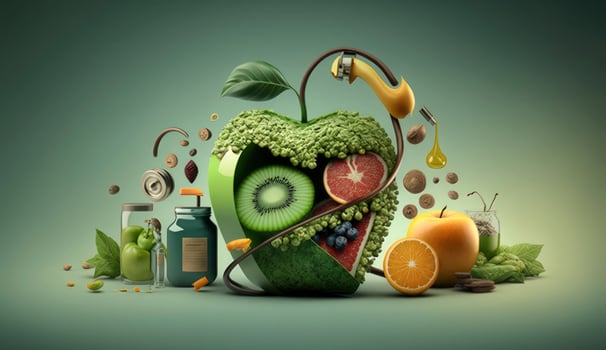 World Mental Health day illustration concept, World Health Day Images, Heartbeat, Stethoscope, world health day April 7, poster, banner, design, theme, 2023, Generate Ai photo