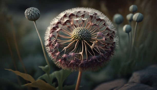 Pusteblume, dandelion faded, photo