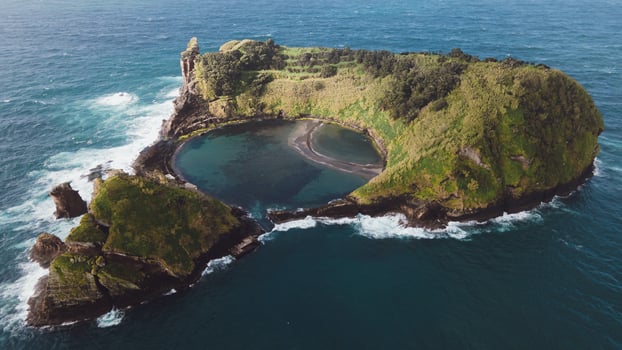 Island of Vila Franca in the Azores photo