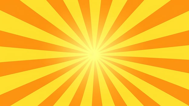 Yellow and Orange Sunburst Background photo