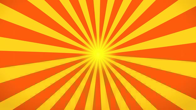 Yellow and Orange Sunburst Background photo