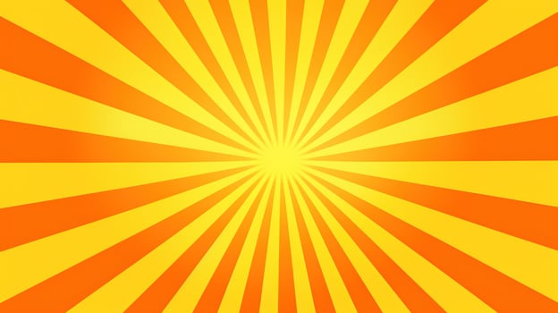 Yellow and Orange Sunburst Background photo