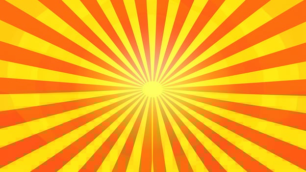 Yellow and Orange Sunburst Background photo
