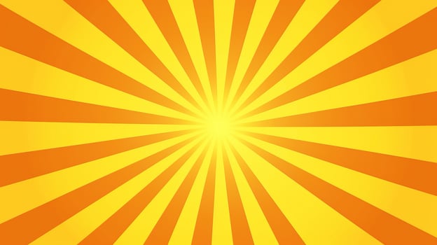 Yellow and Orange Sunburst Background photo
