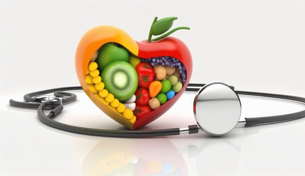 World Health Day is a global health awareness day celebrated every year on 7th April. World Health Day, World Health Organization, Healthcare And Medicine, Healthy Lifestyle, Heart Shape, Generate Ai photo