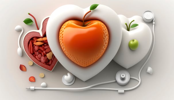 World Health Day is a global health awareness day celebrated every year on 7th April. World Health Day, World Health Organization, Healthcare And Medicine, Healthy Lifestyle, Heart Shape, Generate Ai photo