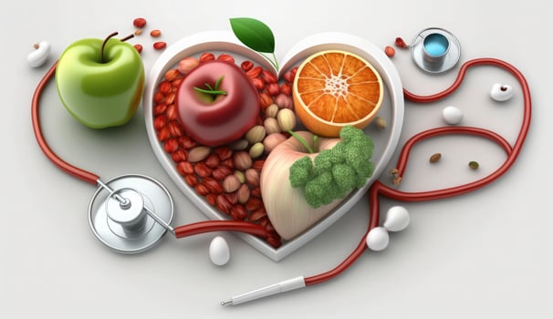 World Health Day is a global health awareness day celebrated every year on 7th April. World Health Day, World Health Organization, Healthcare And Medicine, Healthy Lifestyle, Heart Shape, Generate Ai photo