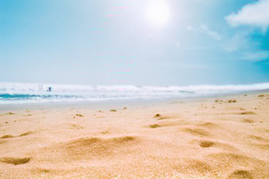 The landscape of beach, sea and sky in summer with . photo