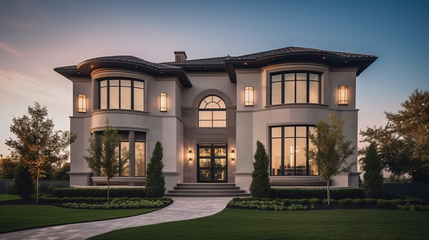 modern luxury real estate house for sale and rent , luxury property residence concept, photo