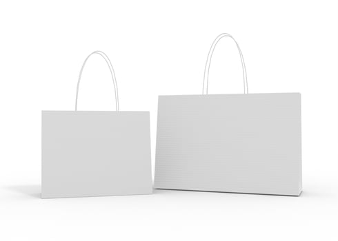 3D Rendering Realistic Shopping Bag for branding and corporate photo