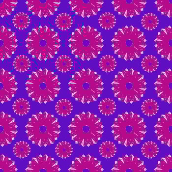 beautiful seamless pattern with flowers illustration background photo