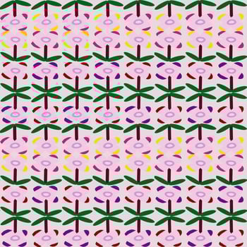 abstract flowers illustration background photo
