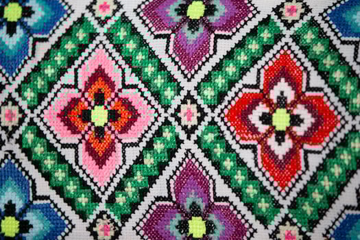 Ethnic Slavic Ukrainian or Belarusian pattern.Ethnic pattern photo