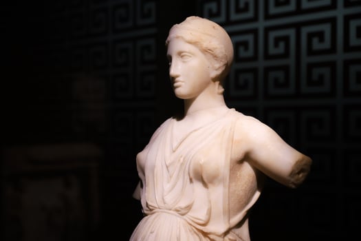 Statue in Istanbul Archaeological Museums, Istanbul, Turkey photo