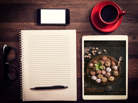 Office and blog concept photo