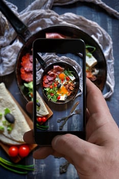 Served strong breakfast photo