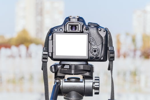 Blank screen on camera photo