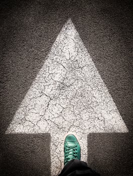 Leg on sign photo