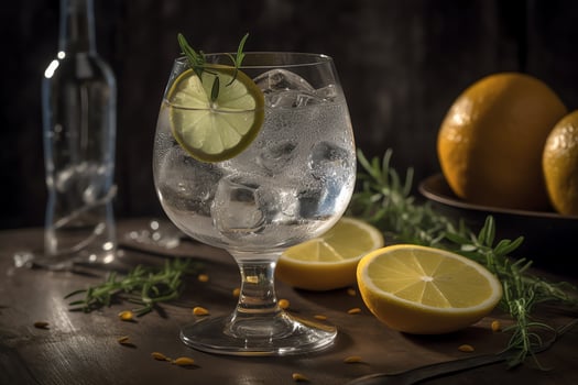 Gin and tonic. photo