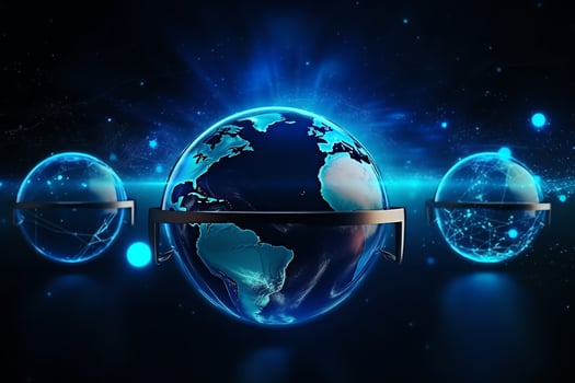 Metaverse. Digital world with virtual money and crypto technology. photo