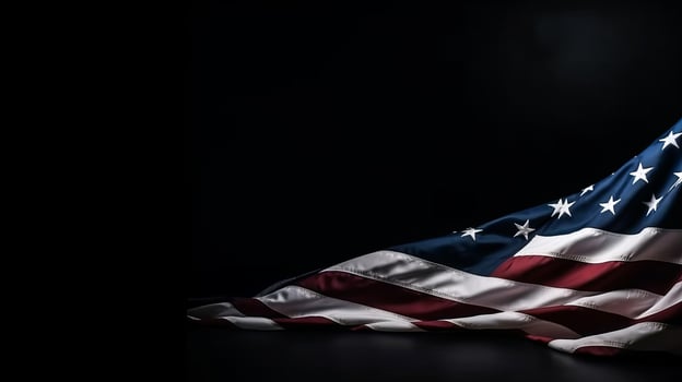 USA flag background. Illustration photo