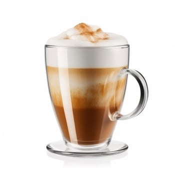 Cappuccino cup isolated. Illustration photo