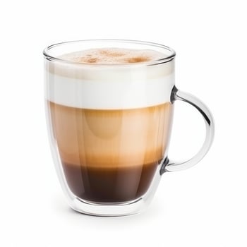 Cappuccino cup isolated. Illustration photo