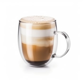 Cappuccino cup isolated. Illustration photo