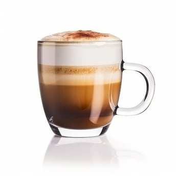 Cappuccino cup isolated. Illustration photo