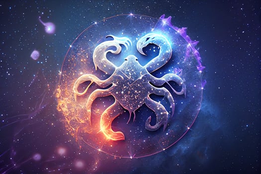 Cancer, zodiac sign, horoscope, astrology. photo