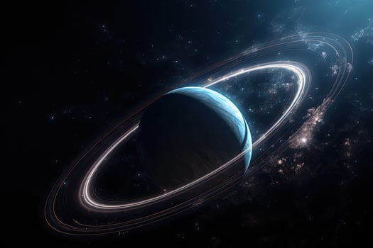 close up Space scene with planets, stars and galaxies. Space galaxy background with planet and asteroids. . photo