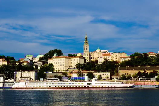 Belgrade marina view photo