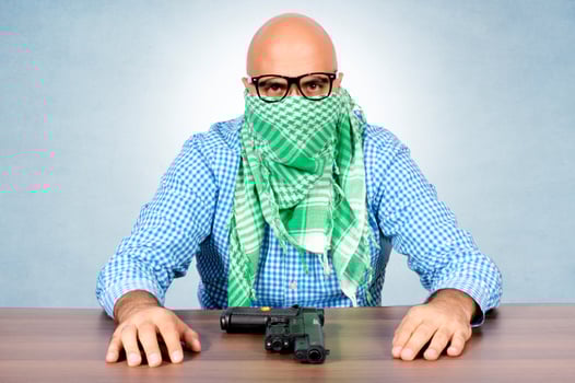 Gun on the table photo
