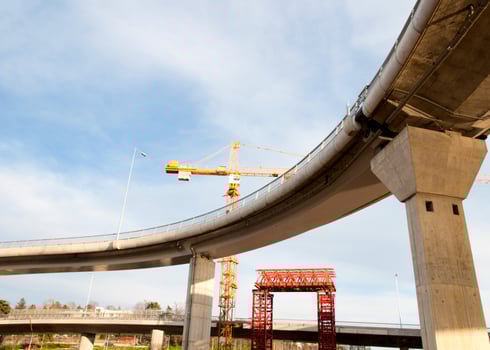 Bridge construction site photo