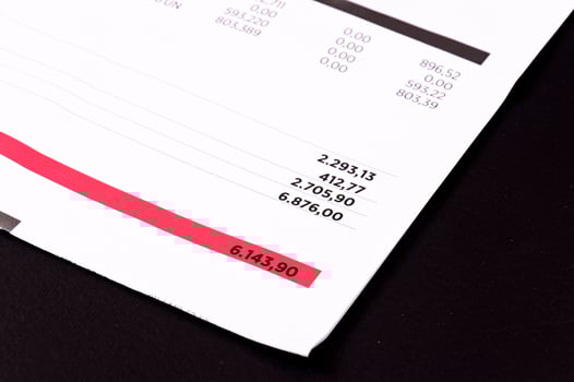 Red Accounts bills photo
