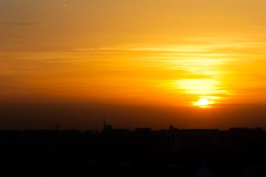 Beautiful sunset landscape photo