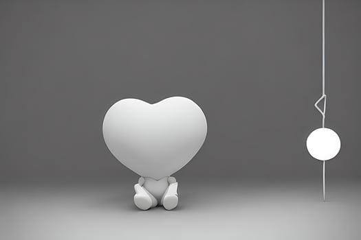 Lamps with glowing hearts, Background for valentine love photo