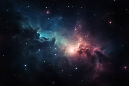Space nebula and galaxy. photo