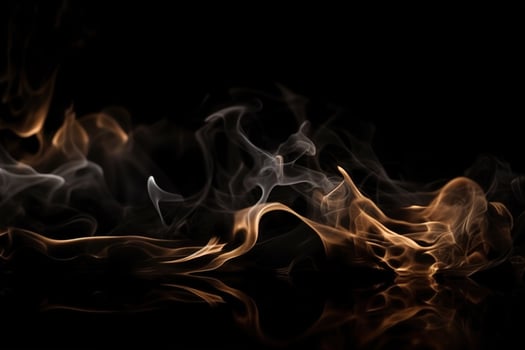 Black Smoke Flame Wave Illustration Abstract Background with photo
