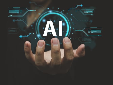 artificial intelligence ai business people showing future technology photo