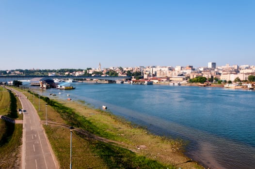 Yugoslavia river view photo