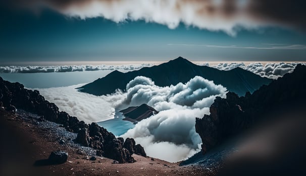 view from the top of the mountain photo