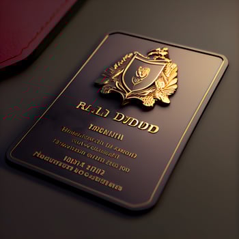Luxury gold passport on a black background. 3d rendering, Image photo