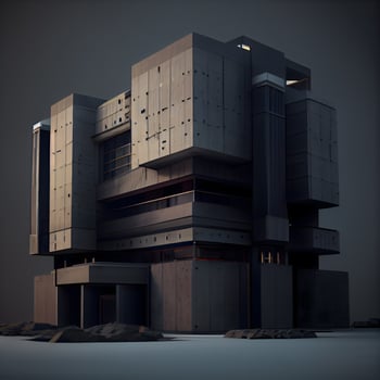 3D render of a modern office building. Architectural background., Image photo