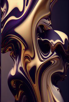 cool flow of abstract liquid steel . photo